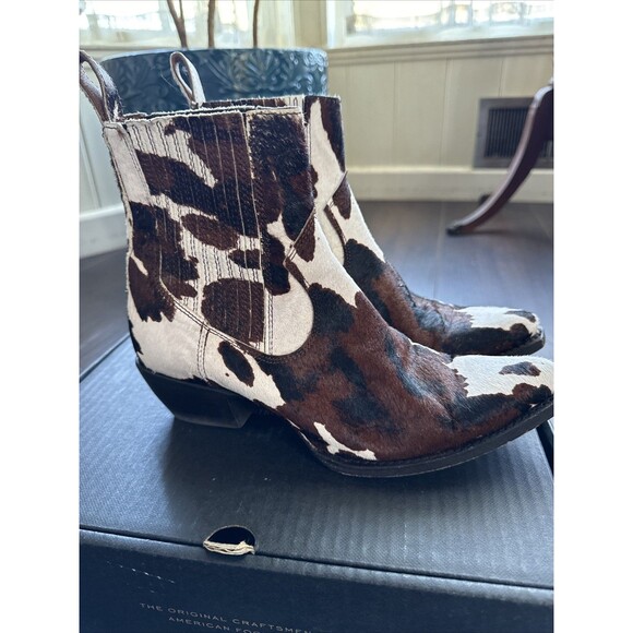 Frye Sacha Chelsea Boot Cowhide Cow print Women’s Sz 7 - Picture 4 of 6
